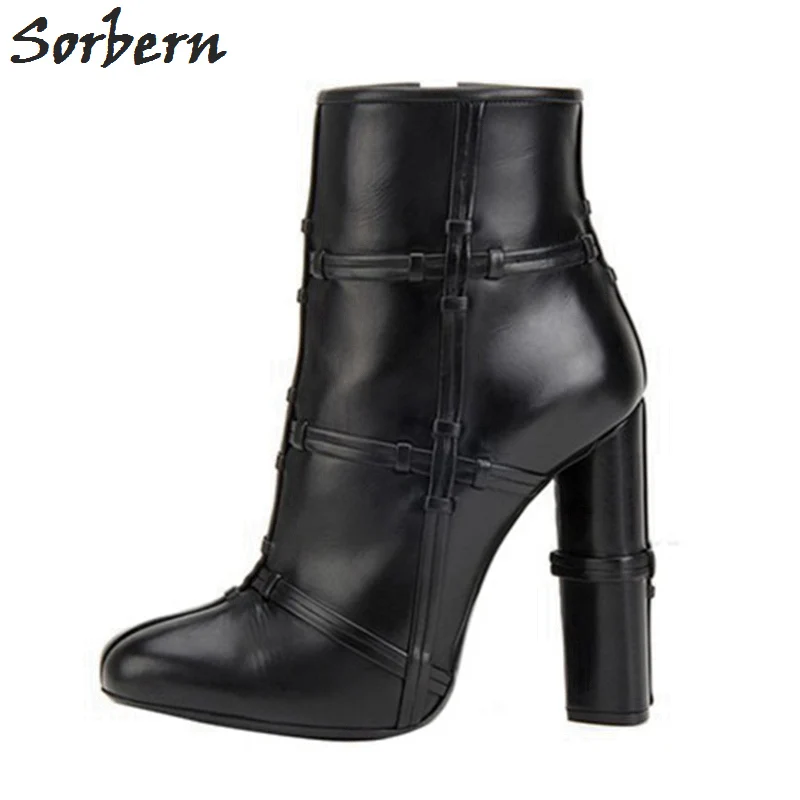 Sorbern Botas Mujer; 2017; женские ботинки на высоком каблуке; зимние ботинки на массивном каблуке с острым носком; женская обувь на заказ; 2018; большие р... Sorbern Botas Mujer; 2017; женские ботинки на высоком каблуке; зимние ботинки на массивном каблуке с острым носком; женская обувь на заказ; 2018; большие р...
