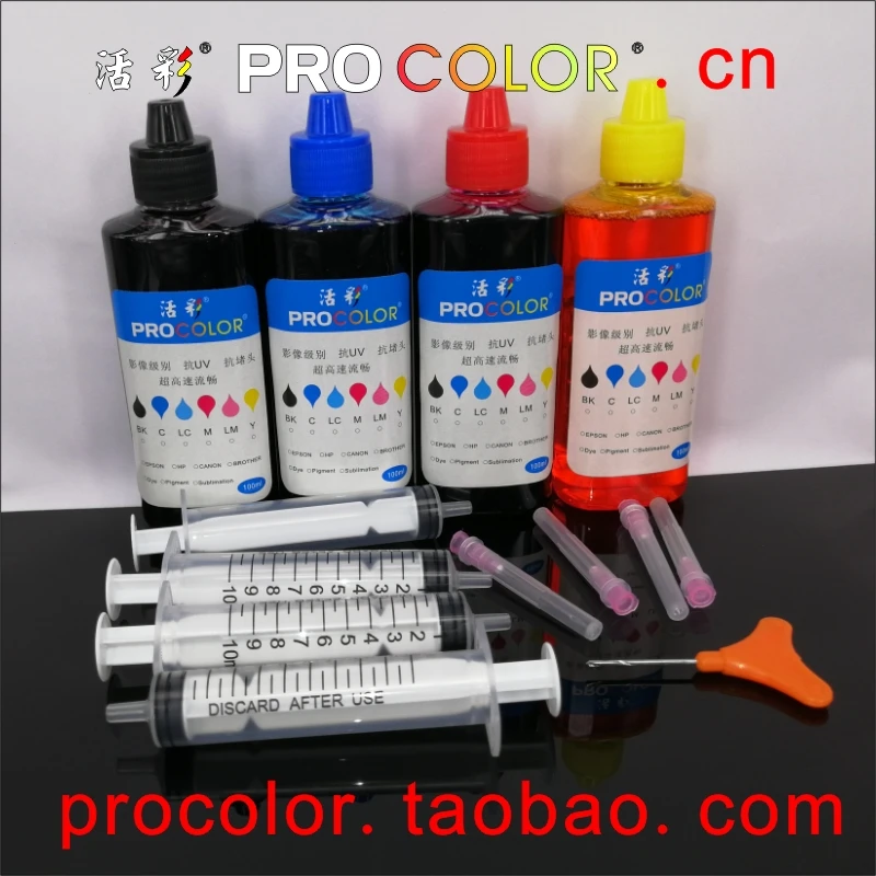 WELCOLOR CISS Dye ink refill kit for HP63 hp 63 DESKYET 3630 3632 Officejet 4652 4655 3830 4650 ENVY 4522 inkjet Printer | Компьютеры и