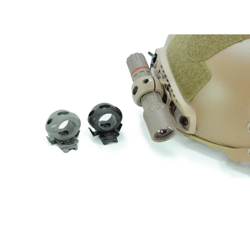 

FMA helmet flashlight holder folder clamp clip for Dia 21mm( 0.83") flashlight color BK/DE/FG Free Shipping