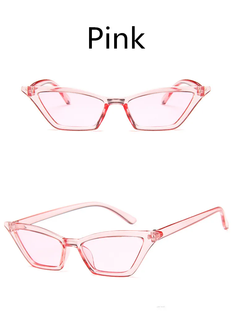 ASUOP2018 new ladies fashion cat eye sunglasses men's high-end brand square glasses transparent color UV400 popular classic gogg (2)