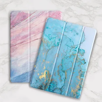 

Marble Grain for iPad 2018 Case Leather Silicone Back Cover for iPad Air 2 1 Pro 10.5 Auto Sleep/Wake Coque for Funda iPad 234