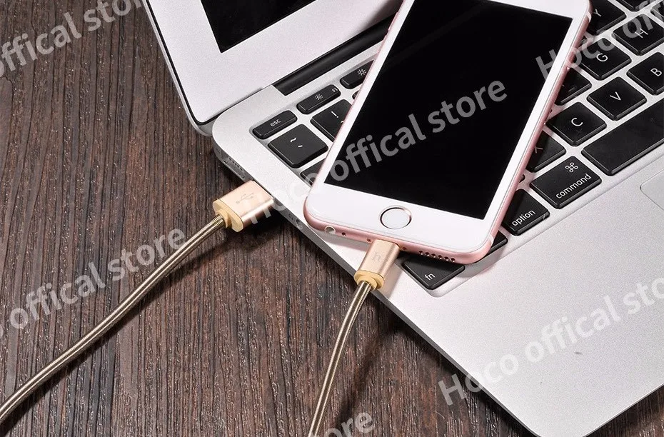 НОСО Металлическая Пружина Оплетка Зарядный USB Кабель для Apple Lightning iPhone iPad Зарядное устройство Шнур для Мобильного Телефона OTG Провод для Синхронизации Данных Зарядка ЮСБ Шнур для Айфона Айпада