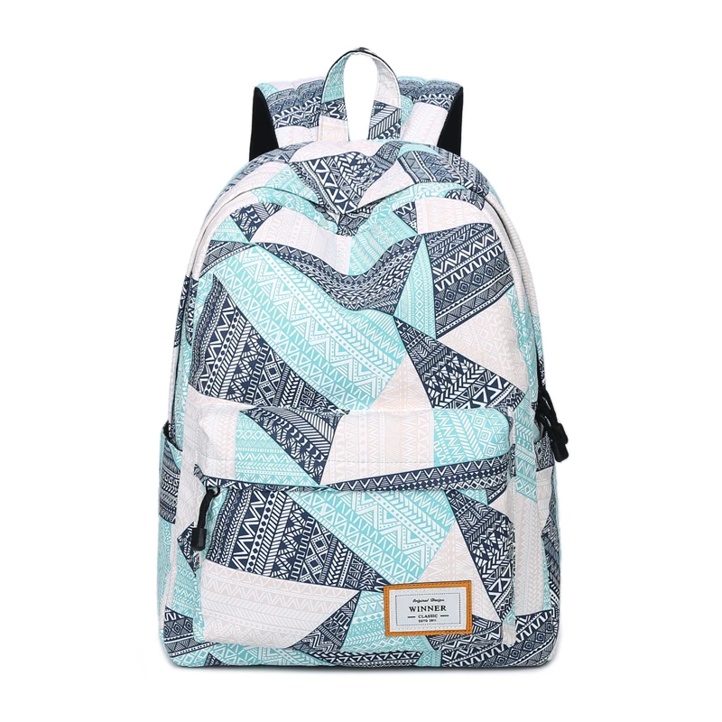Large Capacity Totem Pattern Bag For Boys Girls Women Laptop Bag Japan and Korean Style Bag Water Repellent Fabric Shoudler Bag