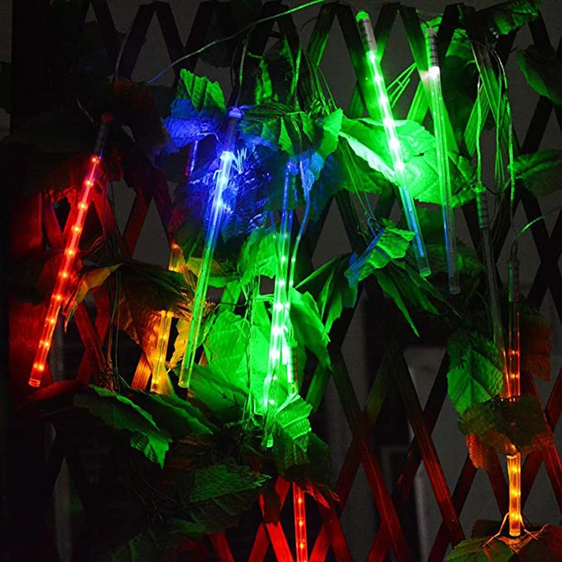Luzes da Corda Chuva de Meteoros Decoração da Árvore à Prova Dwaterproof Luz para Festa de Casamento do Jardim Água Solar Chuva Natal Suprimentos Festivos Led 13 À prova dwaterproof água led solar luzes