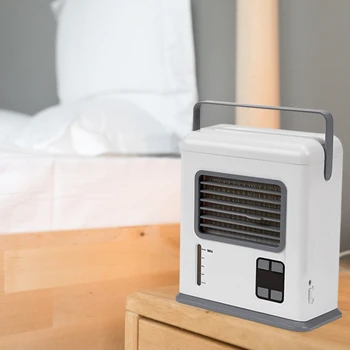 

Portable Digital Air Cooler Mini USB Powered / Battery Powered Quiet Desktop Air Purifier Humidifier Cooling Fan