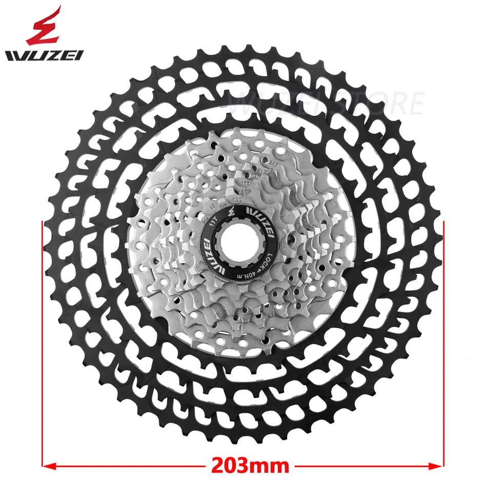 WUZEI MTB 12 Скоростей Freewheel 11-50T pinions 403g кассета Сверхлегкий ЧПУ колесо mmount запчасти для велосипеда