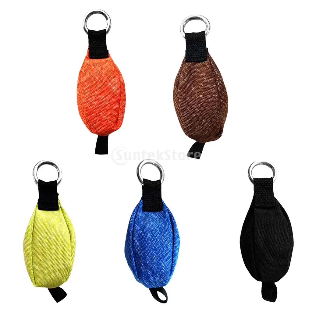 

350g / 12.3oz Arborist Tree Surgeon Throw Weight Bag with 20mm Stainless Steel Ring Attach to Throw Line
