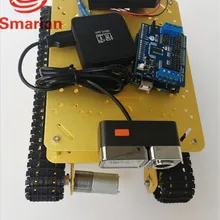 Smarian официальный Беспроводной Wi-Fi видео монитор управления Комплект металла амортизация Робот Танк шасси автомобиля TS100 DIY гусеничный трек