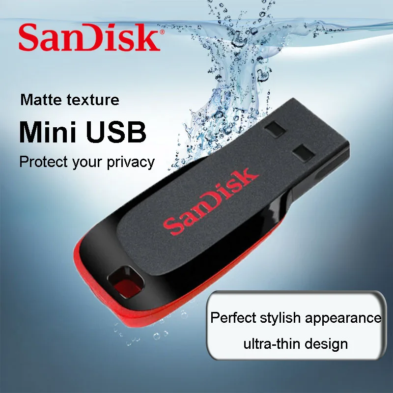 Sandisk USB флеш накопитель 8 ГБ 16 32 64 128 ГБ|pen drive pendrives|usb 8gbflash |