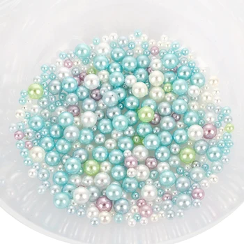 

500pcs/Set Crystal Bead Crystal Mud Materials Imitation Jewelry Crystal Rice Round Colorful