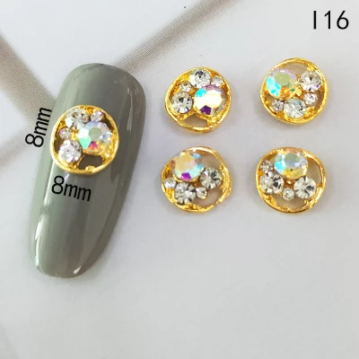 I16 HNUIX сплав для дизайна ногтей Стразы ногти драгоценные камни Decoracion strass японские кристаллы гвозди камень 10 шт 3d ногтей искусство - Цвет: I16