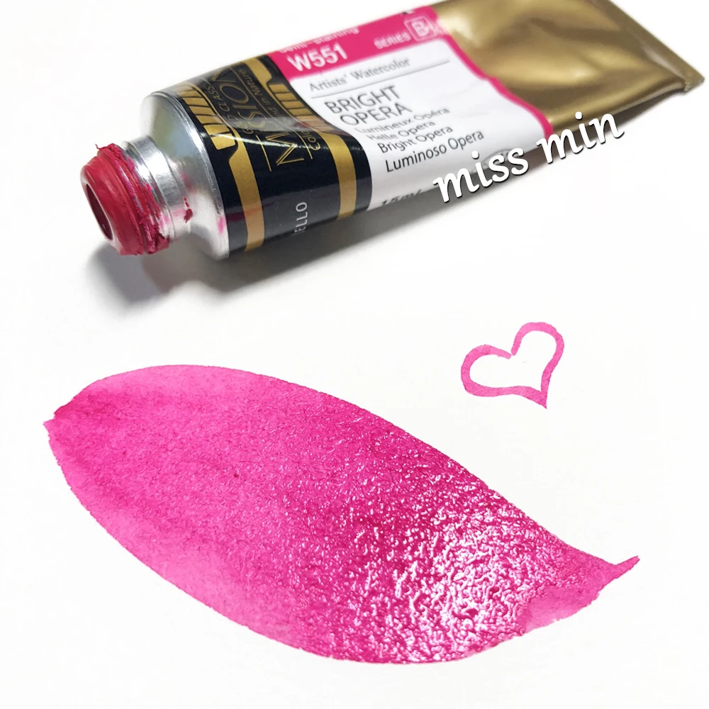 Günstig Mijello Master Aquarell Malerei Reine Pflanzen Gold Aquarell 24 farbe verf 34 farbe Sub Paket 0,8 ml mini Anzug Acuarelas Kunst