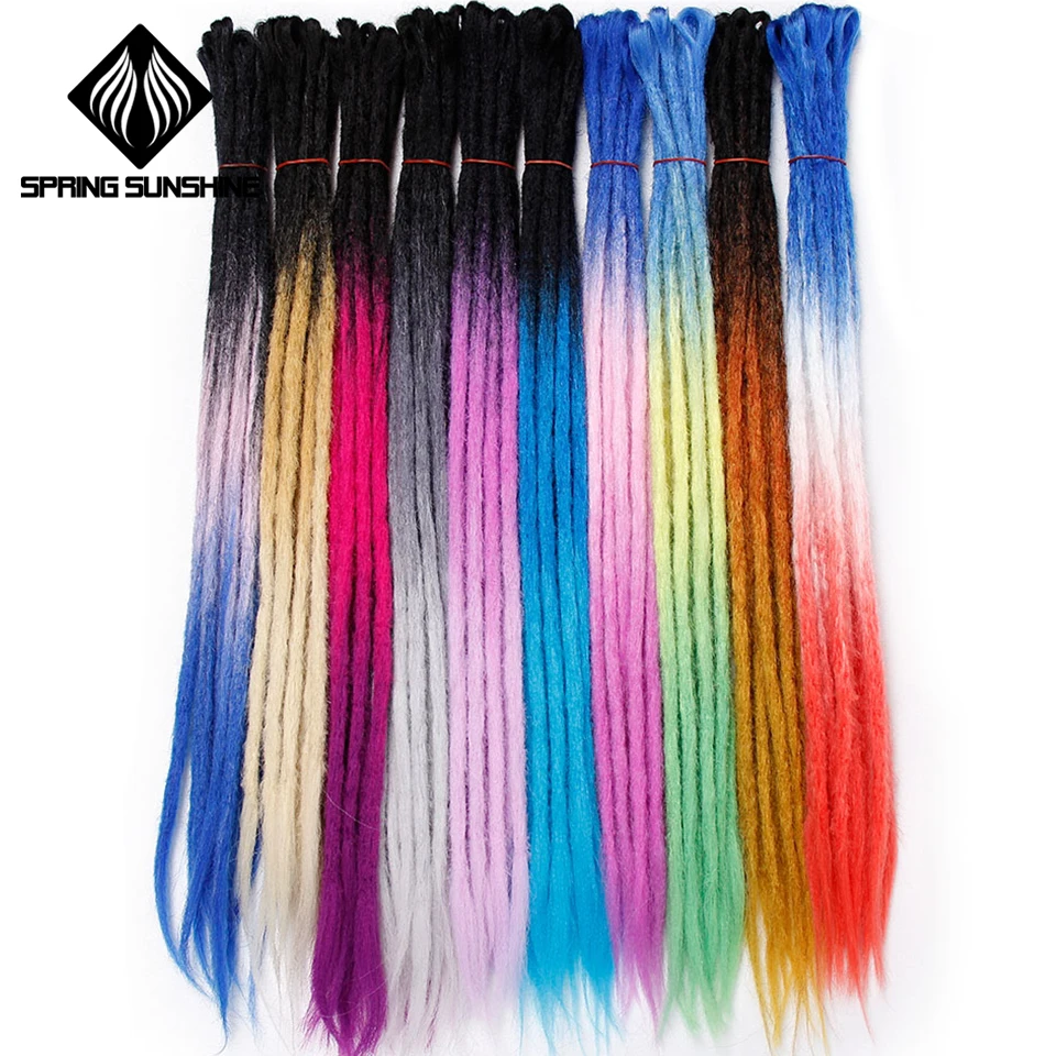 

Synthetic Dreads 24 inch Handmade Dreadlocks Extensions Reggae Crochet Hip-Hop Dreads Crochet Braiding Hair