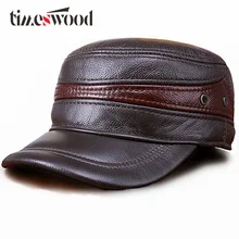 Бейсболки из натуральной кожи, шапки из натуральной коровьей кожи для мужчин и женщин, шапки с защитой ушей, толстая осенне-зимняя теплая шапка, новая регулируемая