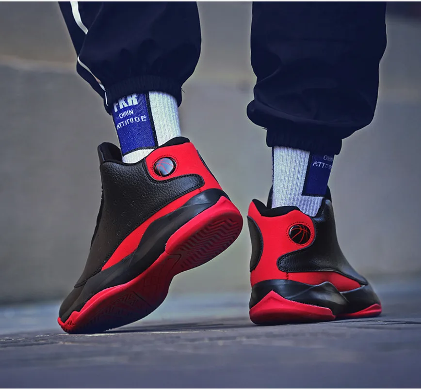 

Men's training air cushion basketball shoes shock shock boots basketball shoes basketball boots large size: 39-46 wholesale