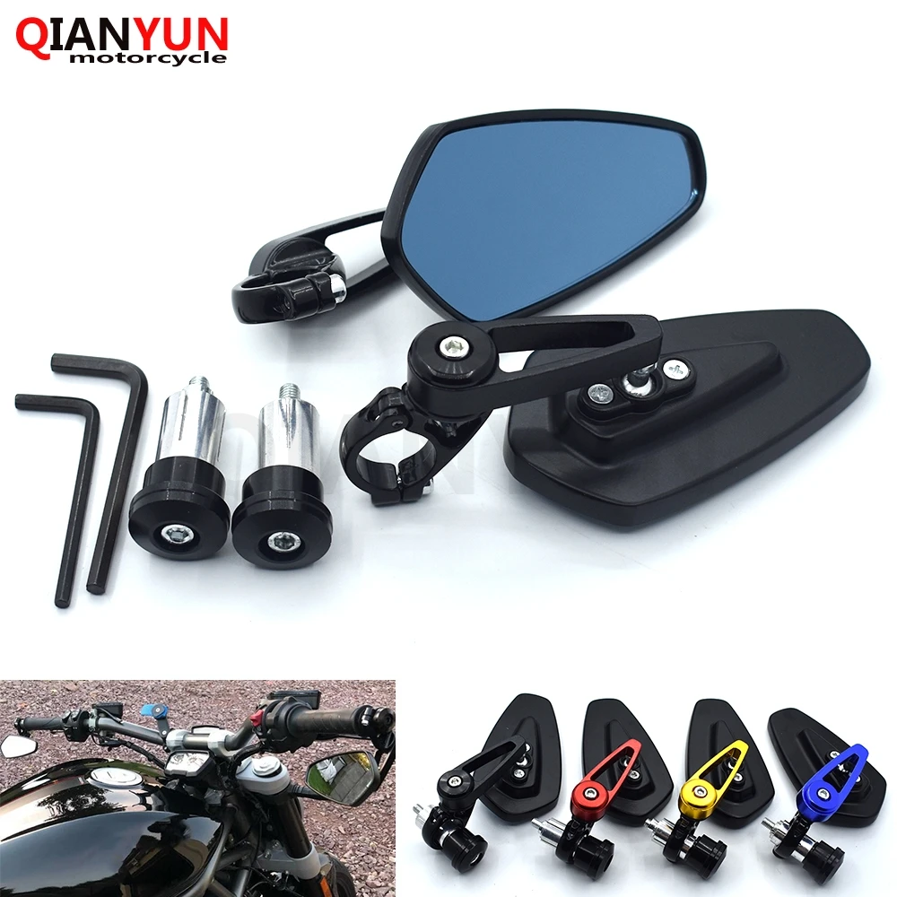 

Universal 7/8" 22mm CNC Aluminum Motorcycle Rearview Mirror Side Mirror For Kawasaki Ninja 400R 650R ER-6F ER-6N EX650 Z750 Z800