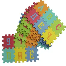 Buy 36Pcs 12CM*12CM Environmentally EVA Foam puzzle Numbers+Letters Play Mat Puzzle Floor Mats Baby Carpet Pad Toys For Kids Free Shipping