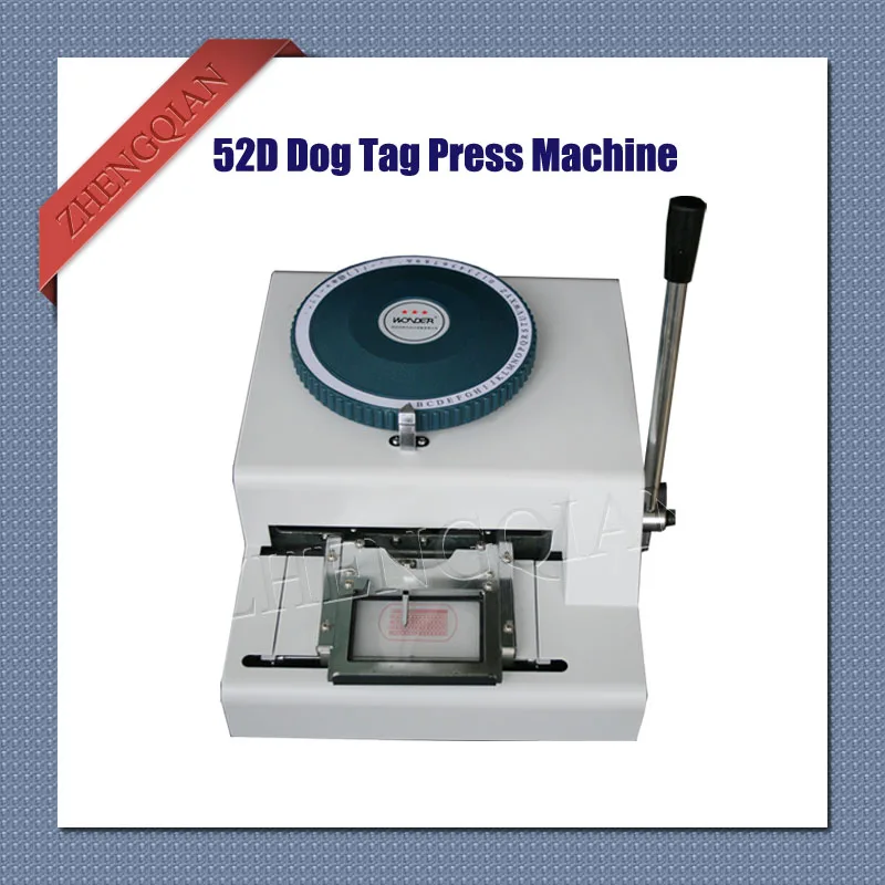Руководство Собака Тег пресс машина 52D символов и кодов ПВХ карты код принтер