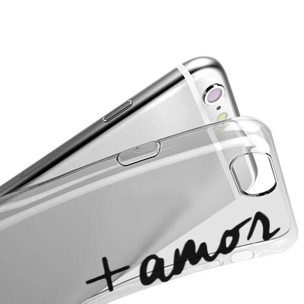 

New Soft Shell TPU Mobile Phone Cover Color Printing Cell Phone Case With Simple Letter Pattern For iPhone 6/6s