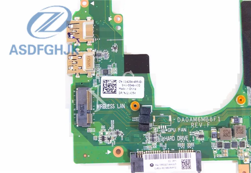 اللوحة المحمول CN-014J54 014J54 14J54 لديل انسبايرون 15 7548 اللوحة DA0AM6MB8F1 DDR3L i7-5500U CPU 100% اختبار موافق