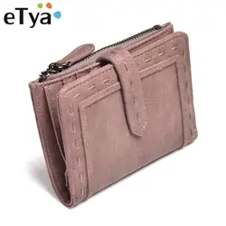 ETya бренд женские кошельки для женщин клатч короткие леди Стандартный кошелек Лидер продаж Мода из искусственной кожи Винтаж Hasp и молния