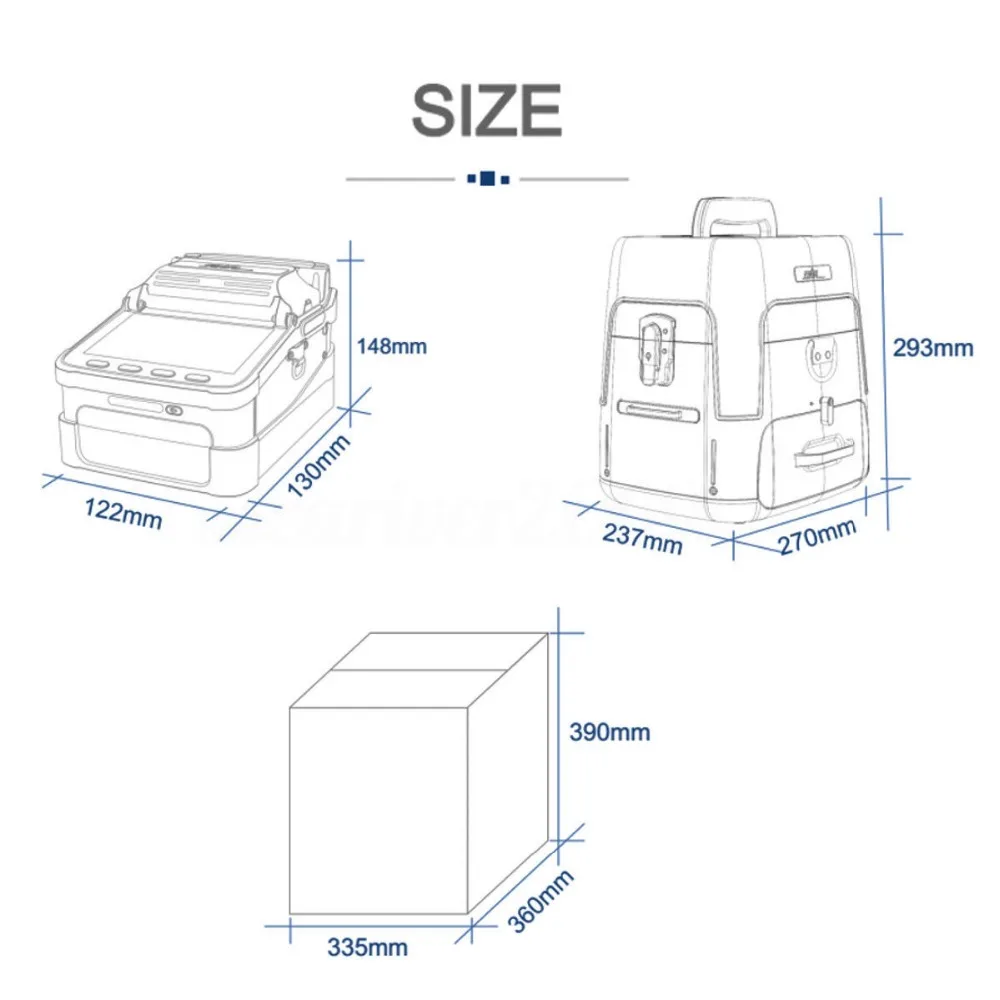 Fusão de Fibra Automática Máquina Splicer Óptica Cleaver 5 Display Tft 3in1 Ai-8 2 3in1 Ai-8 Automática Máquina Splicer Fusão de