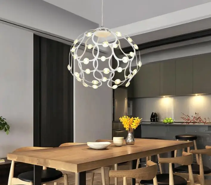 Led Ball Chandelier Modern Simple Creative Dining Table Lamp Ball Chandelier Modern Simple Creative