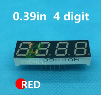 

0.39" 0.39in RED LED Display 4 Bit Digital Tube 0.39 inch 7 Segment display Common cathode