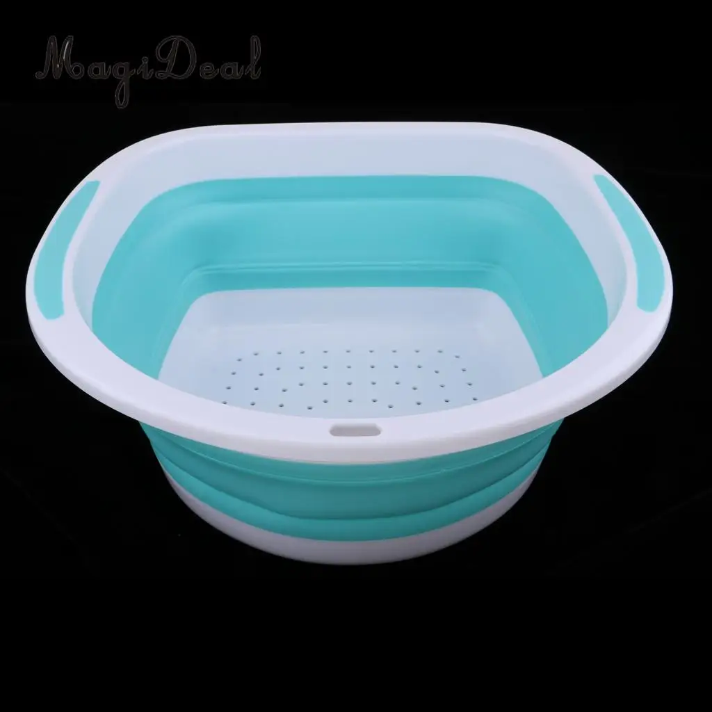 Portable Collapsible Dish Tub Foldable Washing Basin, Anti-slip Design, Saving Space