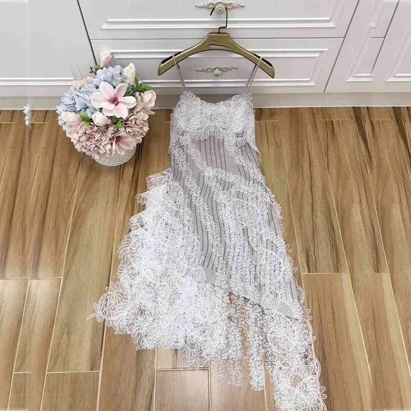 Picture Mini Dentelle cou Gland Sping Nu De Sexy Robe Femme Dos Irrégulière Gaine V Color Profonde Robes Fiesta 2019 Broderie Courroie f7bvYgy6
