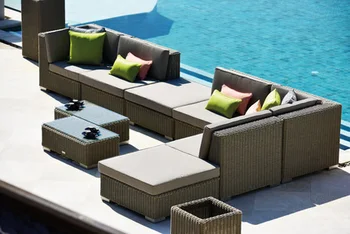 

wholesale resin rattan garden terrace leisure furniture