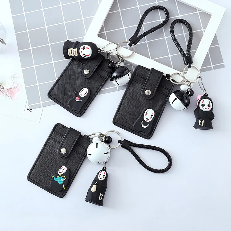 

1pcs High Quality Lovely Keychain Keyring ID Badge Case Clear Pattern Student Nurse Bank Credit Card Holders ID Badge Holders