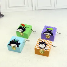 Hand Crank Musical Box Creative Student Gift Music Box My Neighbor Totoro Wooden 4 Different Patterns Music Box Christmas Gifts Hand Crank Musical Box Creative Student Gift Music Box My Neighbor Totoro Wooden 4 Different Patterns Music Box Christmas Gifts