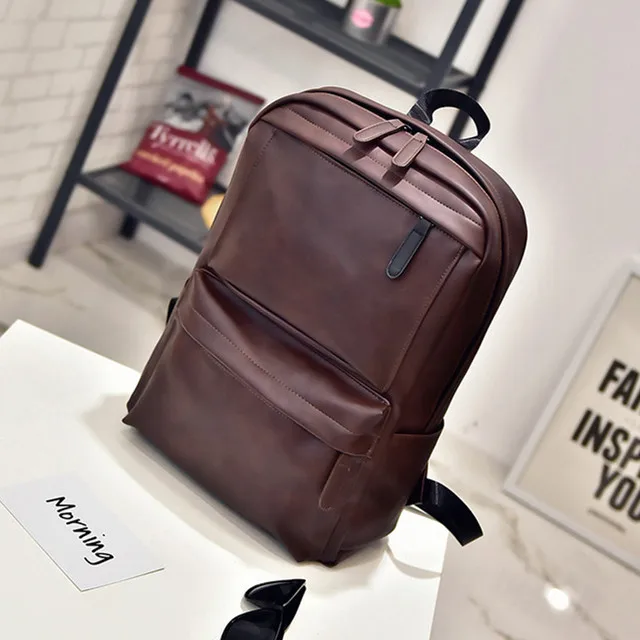 

TEAEGG Retro Women Leather Backpack College Preppy School Bag for Student Laptop Girls Ladies Daily Back Pack Shop Trip Travel