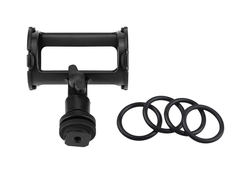 BY-C04 Camera Microphone Shockmount For BY-PVM1000 BY-PVM1000L Rode NTG-1 NTG-2 NTG-3 19mm-22mm Gun Type Mic Shock Mount (2)