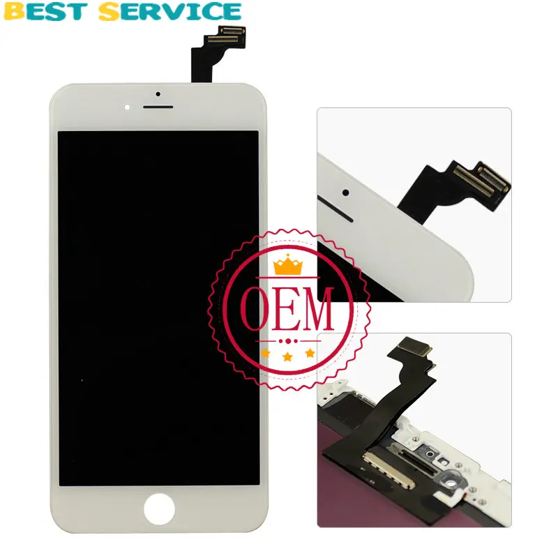

10Pcs/Lots New For iPhone 6 Plus 5.5" LCD Display+ Touch Screen Digitizer + Bezel Frame + LCD Foam + Camera Ring + Sensor Ring