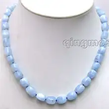 Распродажа! Подлинный большой 9*11 мм Freeform синий натуральный камень высокого качества 1" necklace-nec5674 оптом/в розницу