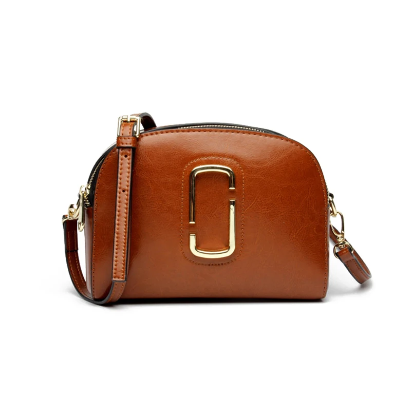

Luxury Handbags Women Bags Designer 2019 Brown Shell Genuine Leather Small Crossbody Bags Famous Brand High Quality Shoulder Bag
