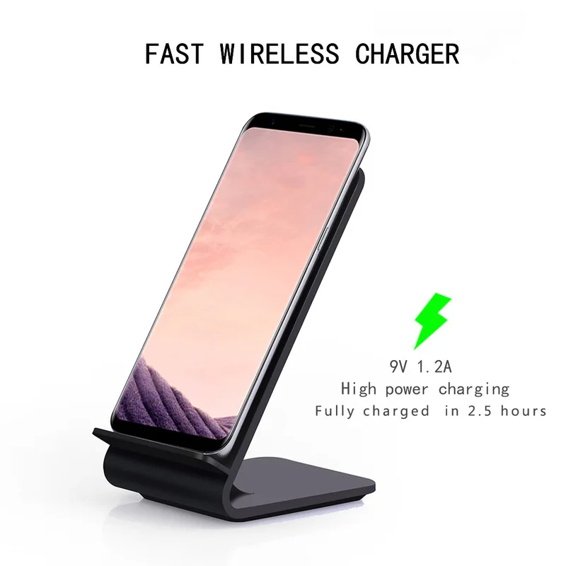 JERFISH Qi Fast Wireless Charger 9V/1.67A Quick Charging Pad for Samsung Galaxy S8 S6Edge Plus S7/S7 Edge Note5 Note7 | Мобильные