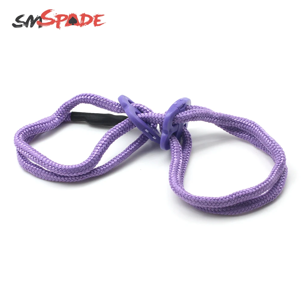 SMspade Dare Purple Rope Handcuffs Adult Games sex Bondage Restraint