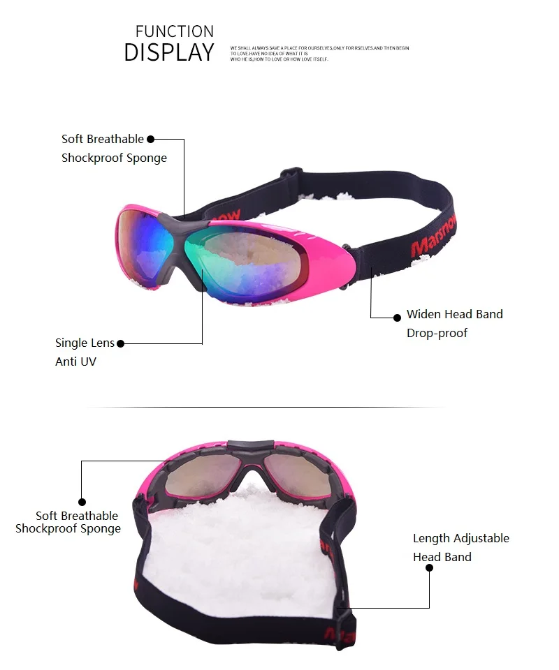 Anit-fog лыжные очки для мужчин и женщин UV400 ветрозащитные снежные очки Лыжная маска сноуборд очки зимние очки одиночное покрытие линзы