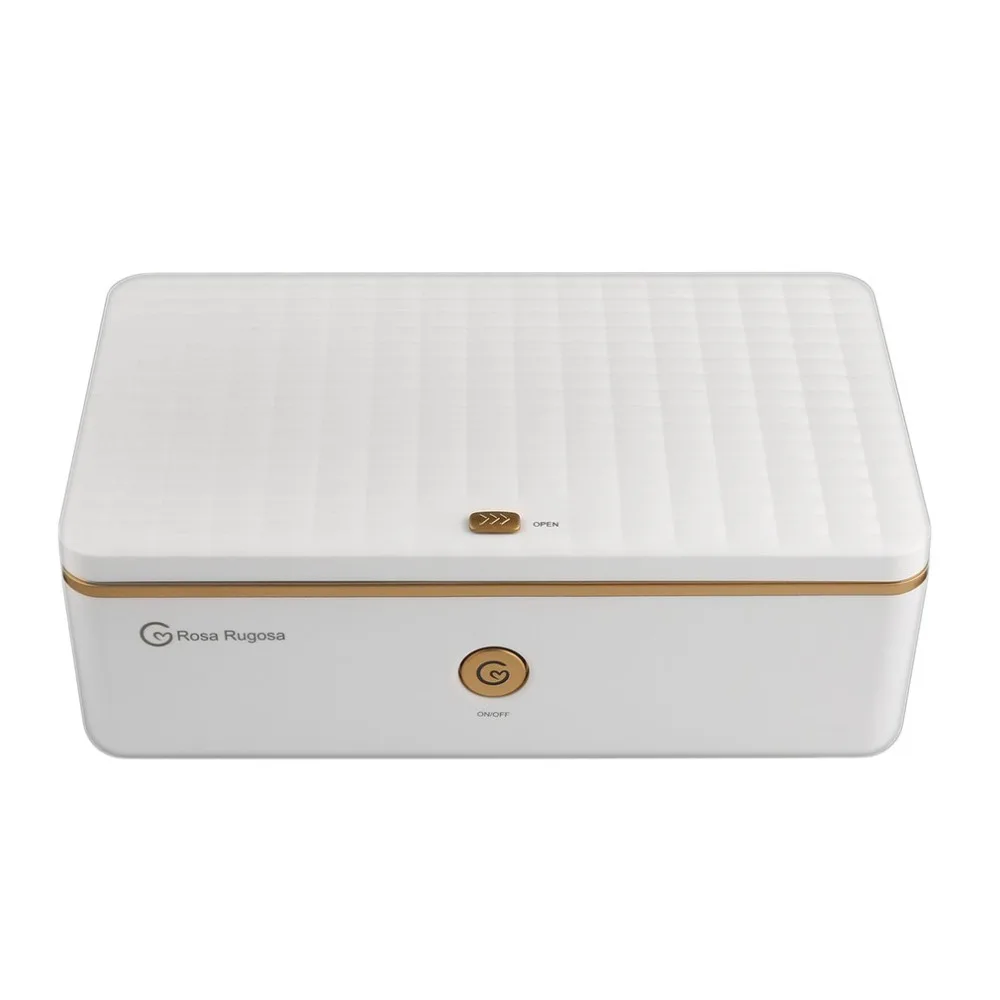 

Rosa Rugosa Portable Automatic Sterilizing Box Ultraviolet Ray and Ozone Dual Disinfection Box with Lamp Indicator Sanitizer