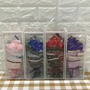 

Artificial flower Soap rose Fake roses holding flowers gifts For Wedding Party home Valentine's Day Birthday gift Soap Flowers