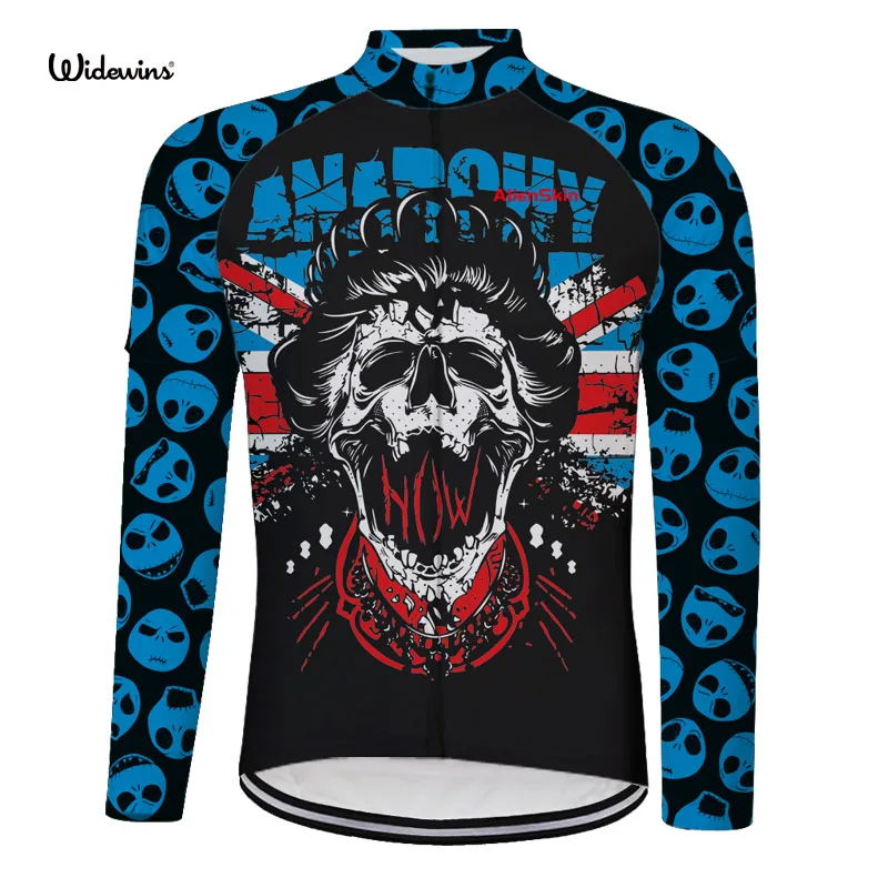 Skull cycling jersey men long sleeve black cycling jersey long sleeve new cycling clothing bike clothes Skull jersey 6559 Skull cycling jersey men long sleeve black cycling jersey long sleeve new cycling clothing bike clothes Skull jersey 6559