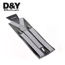 Подтяжки шириной 2,5 см "светло-серый" цвет серьга унисекс-на подтяжках эластичные тонкие Подтяжки Y-back Подтяжки оптом и в розницу