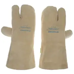Сварочный работник Корова Сплит Ядро кожаные перчатки термостойкие защитные перчатки