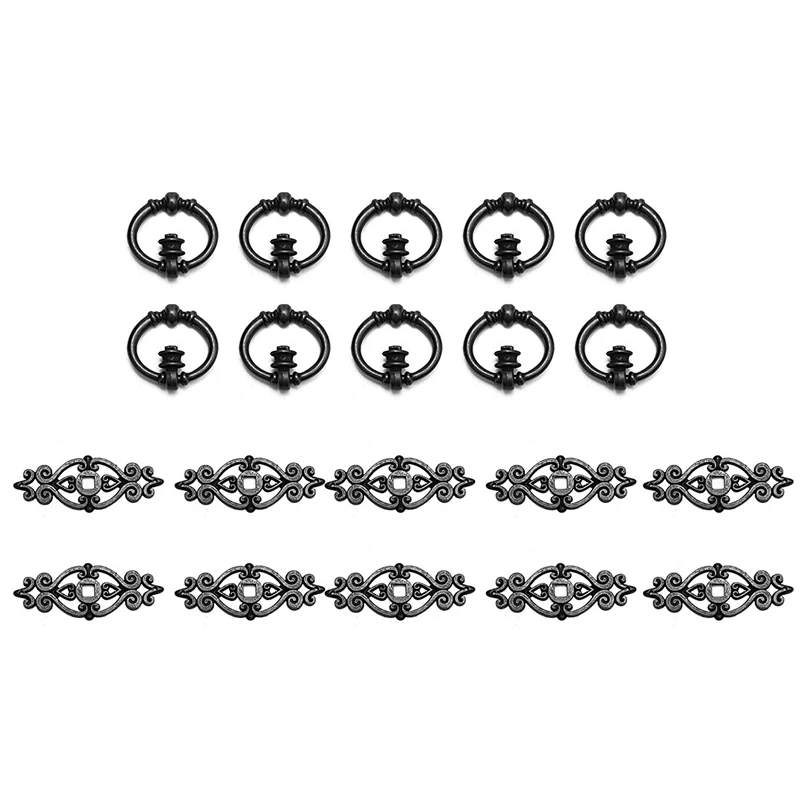 MTGATHER 10X Antique Cabinet Handle Door Drawer Cupboard Ring Kitchen Wardrobe Knobs Pull Zinc Alloy Hot Sale MTGATHER 10X Antique Cabinet Handle Door Drawer Cupboard Ring Kitchen Wardrobe Knobs Pull Zinc Alloy Hot Sale