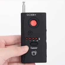 Nova CC308 + Anti-Spy Sinal RF Detector Bug Sem Fio Mini Câmera Escondida Lente Sinal de Onda de Rádio GSM Dispositivo localizador de Detector de Laser