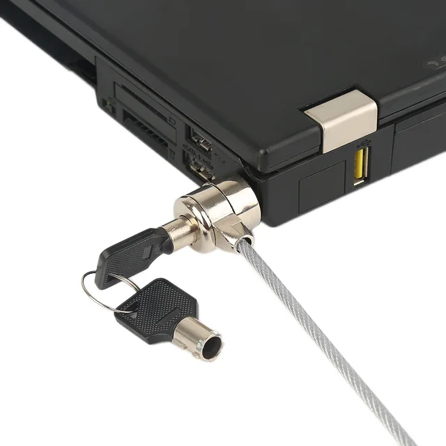 New Arrival 1PC Security Key Lock Steel Cable Anti theft Chain with 2