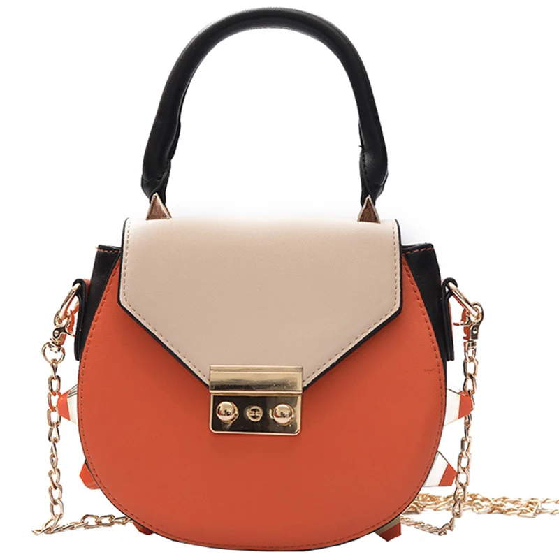 

Fashion hit color rivets handbag small pig design 2017 woman bag spring and summer new color messenger bag handbag shoulder bag